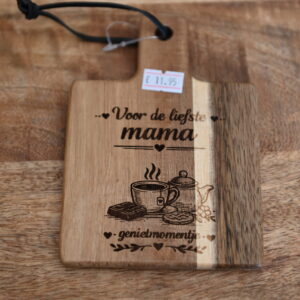 Mini tapasplankje “Voor de liefste mama”